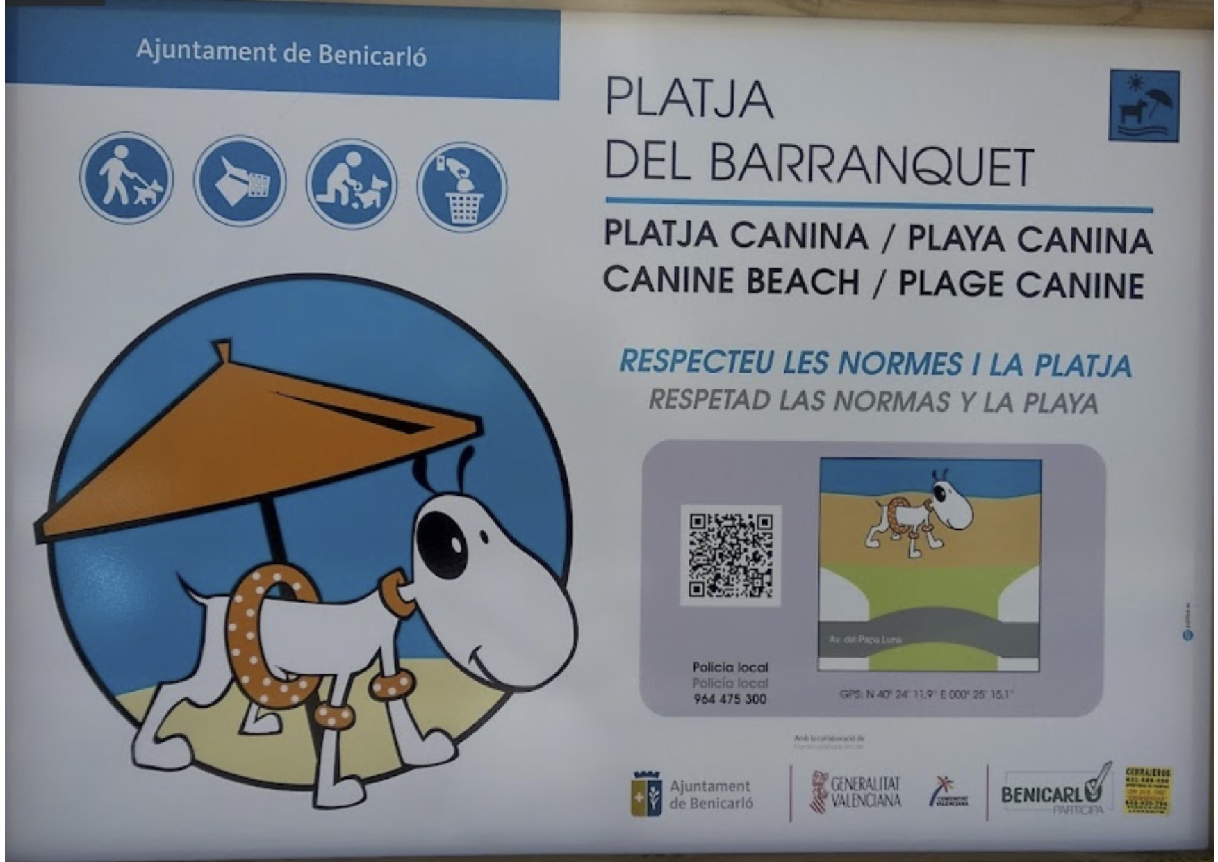 Playa canina Barranquet. 